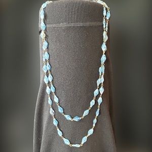 Long blue stone necklace SUPER FAST SHIPPING